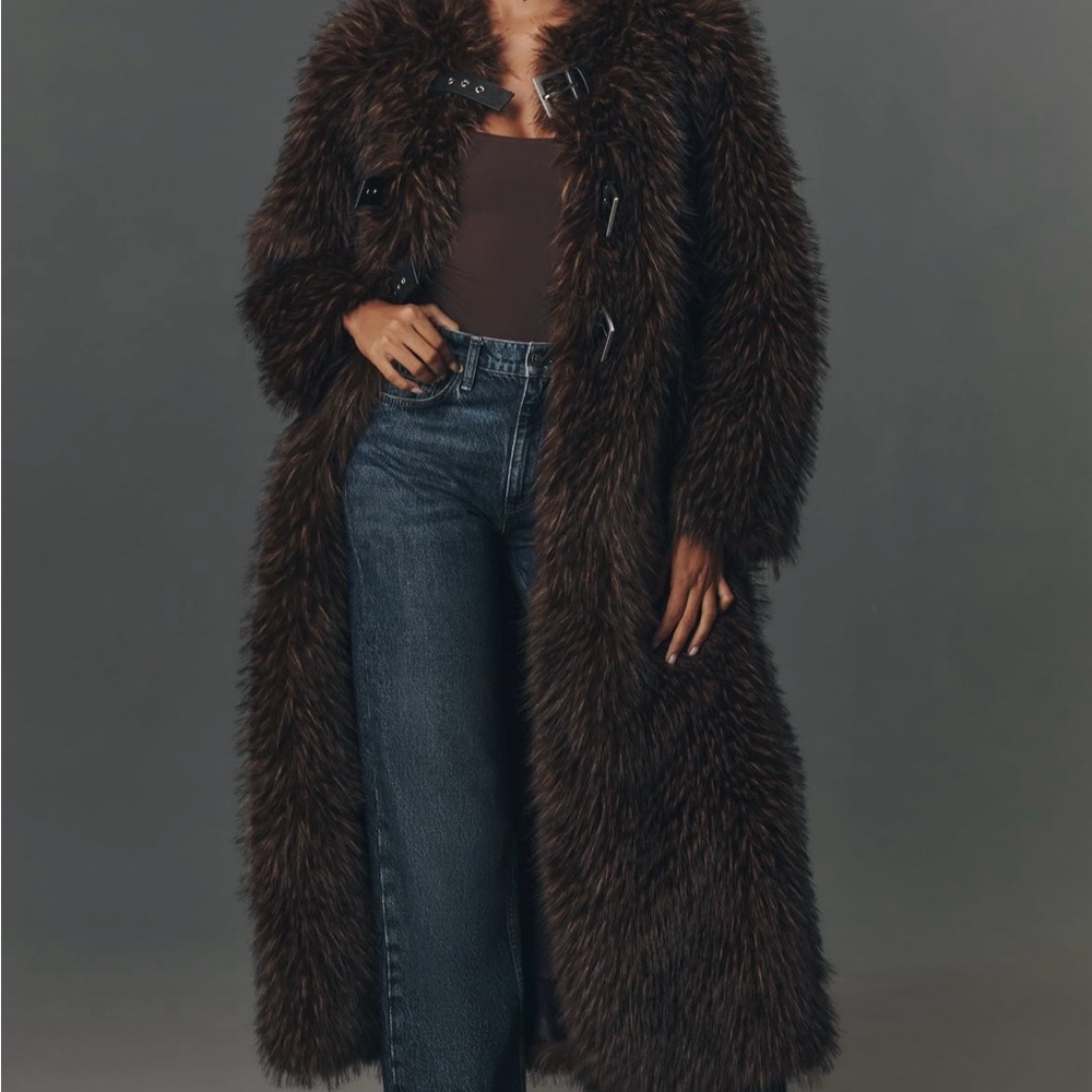 Apparis Dark Brown Teddy Jacket
